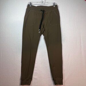Zyia Active Unwind Joggers Olive Green Med Pull on Pockets Drawstring Athleisure